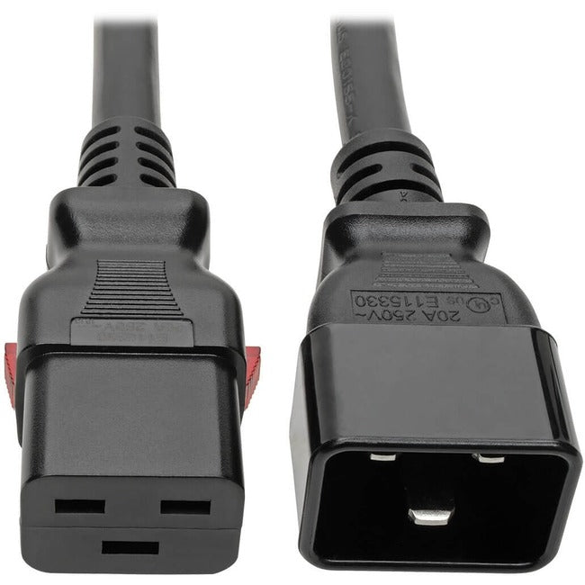 Tripp Lite Power Extension Cord C20 to Locking C19 M-F 12AWG 20A Black 10ft - American Tech Depot