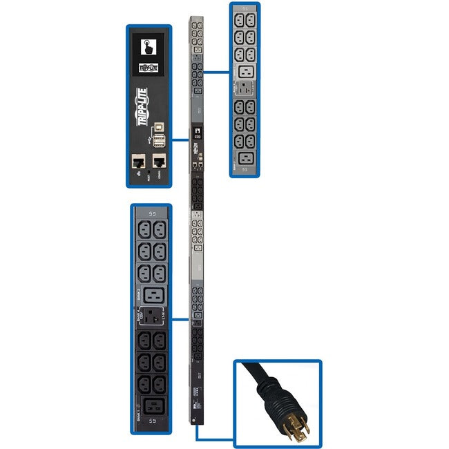 Tripp Lite 3-Phase PDU Monitored 5.8kW 208 & 120V 36 C13; 6 C19; 3 5-15-20R - American Tech Depot