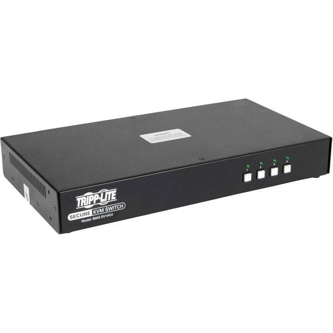 Tripp Lite Secure KVM Switch 4-Port DVI + Audio NIAP PP3.0 Certified w- CAC - American Tech Depot
