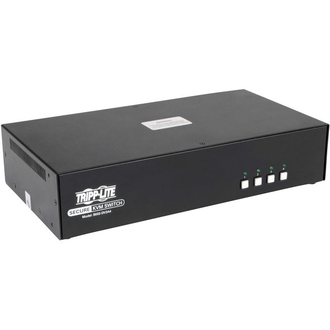 Tripp Lite Secure KVM Switch 4-Port Dual Monitor DVI + Audio NIAP PP 3.0 - American Tech Depot