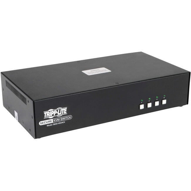 Tripp Lite Secure KVM Switch 4-Port Dual Monitor HDMI - DP NIAP PP3.0 w-CAC - American Tech Depot