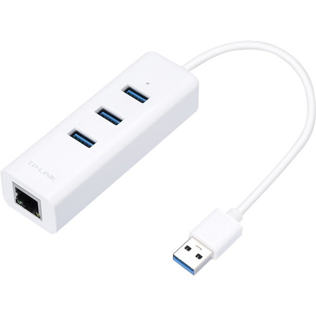 TP-Link USB 3.0 3-Port Hub & Gigabit Ethernet Adapter 2 in 1 USB Adapter - American Tech Depot