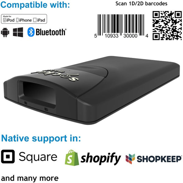 Socket Mobile SocketScan® S840, Universal Barcode Scanner, Black