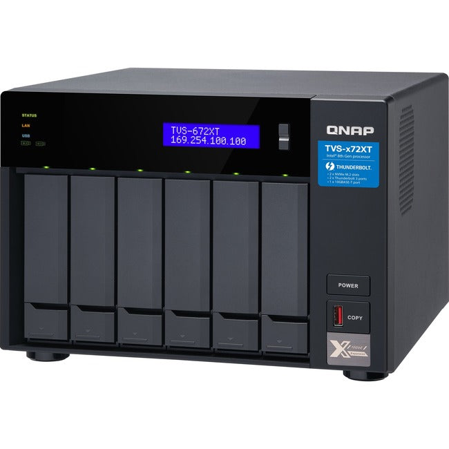 QNAP TVS-672XT-I3-8G SAN-NAS-DAS Storage System - American Tech Depot