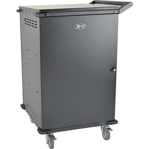 Tripp Lite 48-Port AC Charging Cart Storage Station Chromebook Laptop Tablet Black