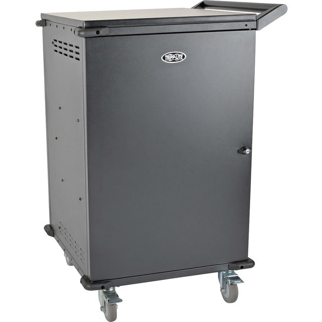 Tripp Lite 48-Port AC Charging Cart Storage Station Chromebook Laptop Tablet Black