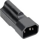 Tripp Lite NEMA 5-15R to C14 Power Cord Adapter Converter 10A 125V Black - American Tech Depot