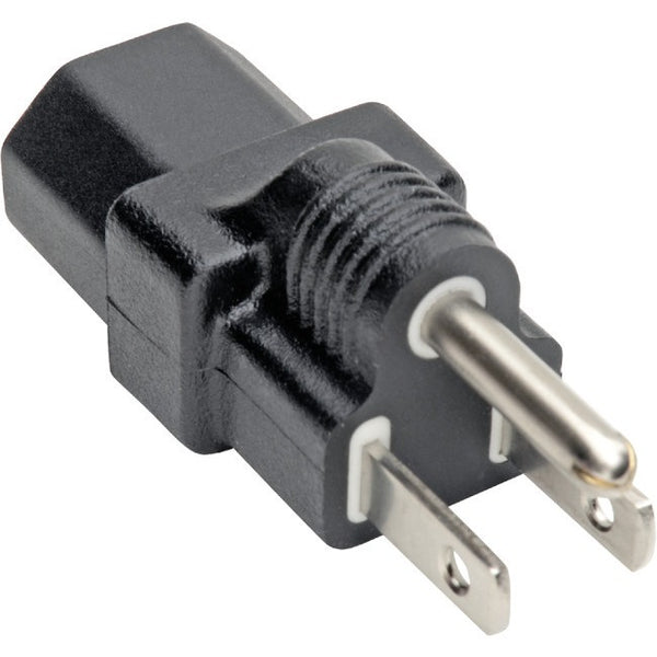 Tripp Lite NEMA 5-15P to C13 Power Cord Adapter Converter 10A 125V Black - American Tech Depot