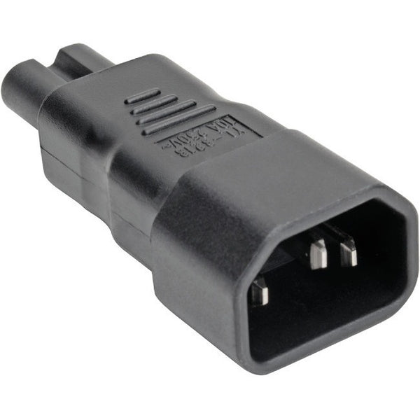 Tripp Lite IEC C14 to IEC C5 Power Cord Adapter - 10A, 250V, Black - American Tech Depot
