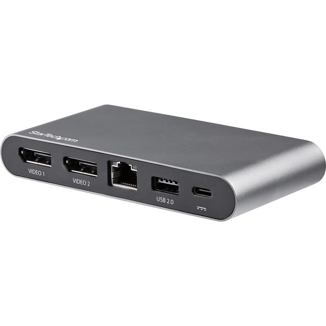 StarTech.com USB C Dock - 4K Dual Monitor DisplayPort Docking Station - 100W Power Delivery Passthrough, GbE, 2x USB-A - Multiport Adapter - American Tech Depot