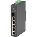 Black Box Industrial Ethernet PoE+ Switch - Unmanaged, Extreme Temperature, 6-Port