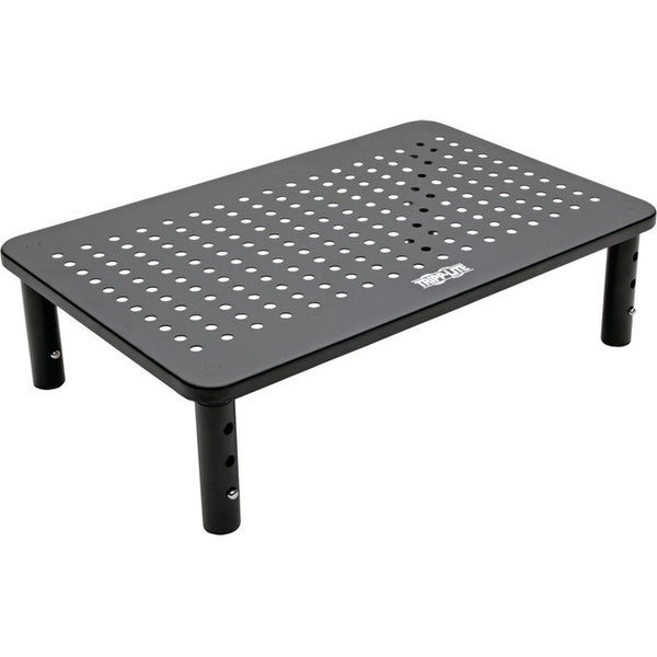 Tripp Lite Monitor Riser Stand Desktop Metal Height Adjustable Black 14 x 9in - American Tech Depot