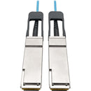Tripp Lite QSFP+ to QSFP+ Active Optical Cable - 40Gb, AOC, M-M, Aqua, 2 m (6.6 ft.) - American Tech Depot