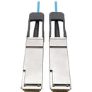 Tripp Lite QSFP+ to QSFP+ Active Optical Cable - 40Gb, AOC, M-M, Aqua, 10 m (32.8 ft.) - American Tech Depot