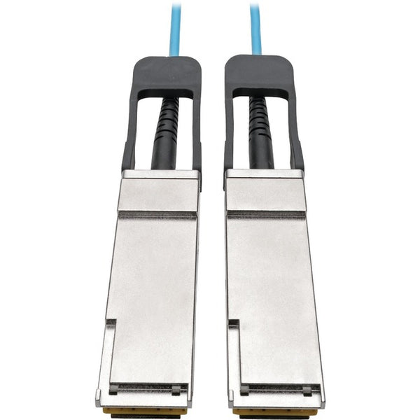 Tripp Lite QSFP+ to QSFP+ Active Optical Cable - 40Gb, AOC, M-M, Aqua, 10 m (32.8 ft.) - American Tech Depot