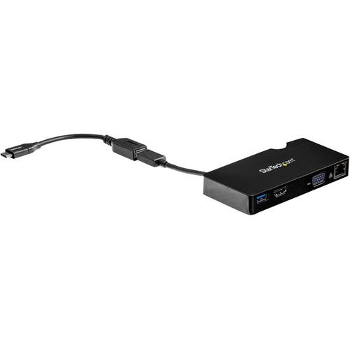 StarTech.com USB 3.0 Multiport Adapter + USB-C to USB-A Cable - Mac & Windows - For USB-A or USB-C laptops - HDMI & VGA - 1x USB-A Port - GbE - American Tech Depot