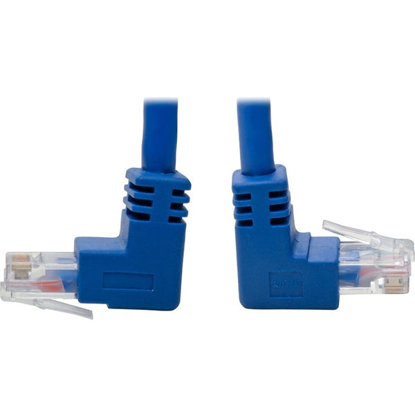 Tripp Lite Cat6 Patch Cable Up-Angled - Down Angled UTP Molded M-M Blue 1ft - American Tech Depot