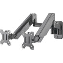 Manhattan Universal Gas Spring Dual Monitor Wall Mount