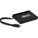Tripp Lite USB C Multiport Adapter Converter 4K w- -HDMI, Gigabit Ethernet, USB-A Hub, PD Charging, Storage Cable Thunderbolt 3 Compatible - American Tech Depot