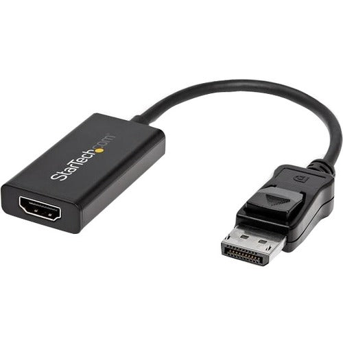 StarTech.com DisplayPort to HDMI Adapter with HDR - Compatible with DisplayPort 1.4 and HDMI 2.0b - 4K 60Hz - Ultra HD - DP2HD4K60H - American Tech Depot
