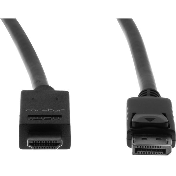 Rocstor Premium Displayport To Hdmi Converter Cable - 6 Ft - 4k - Displayport To