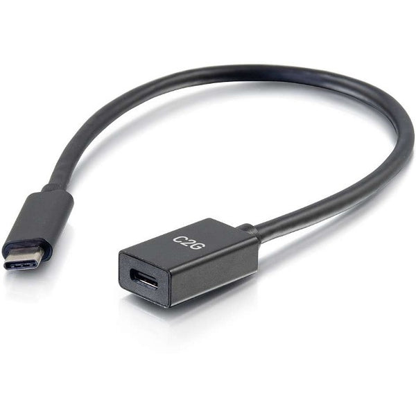C2G 1ft USB C Extension Cable - 10G 3A - M-F - American Tech Depot