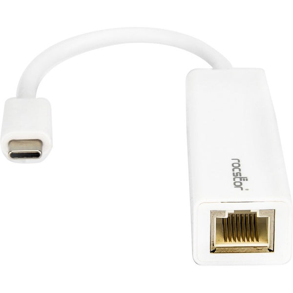 Rocstor Premium USB-C to Gigabit Network Adapter - USB Type-C to Gigabit Ethernet 10-100-1000 Adapter - Compatible with Mac & PC-Plug & Play (No Drivers Needed) - White - USB 3.1 - 1 Port(s) - 1 - Twisted Pair WITH NATIVE DRIVER SUPPORT