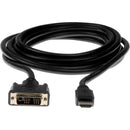 Rocstor Premium HDMI to DVI-D Cable - M-M - 10 ft - 1 x DVI-D Male - 1 x Male HDMI - Gold-plated Contacts - Black