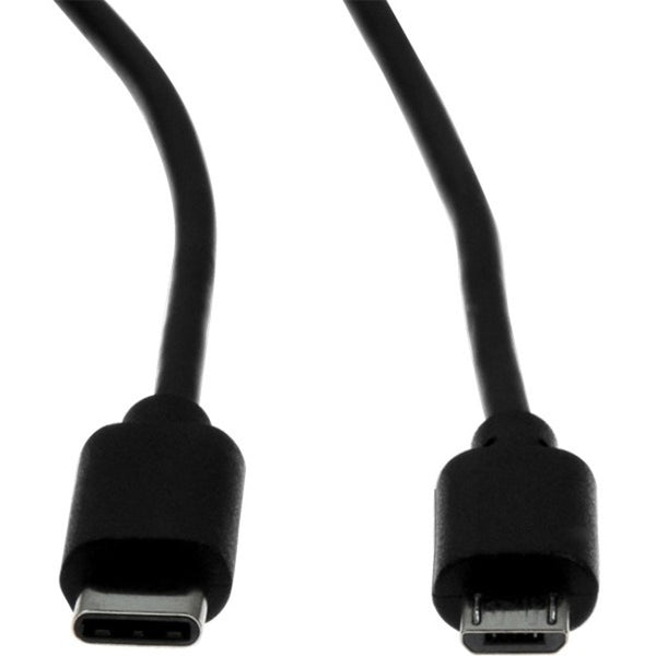 Rocstor Premier USB-C to Micro-B Cable - M-M 3ft (1m)- USB 2.0 - USB Type-C to Micro-USB Cable - USB Cable for External Hard Drives, Notebooks, and Tablets - 60 MB-s - 3 ft - 1 Pack - 1 x USB Type C Male - 1 x USB Type B Male Micro - Nickel Plated - Black