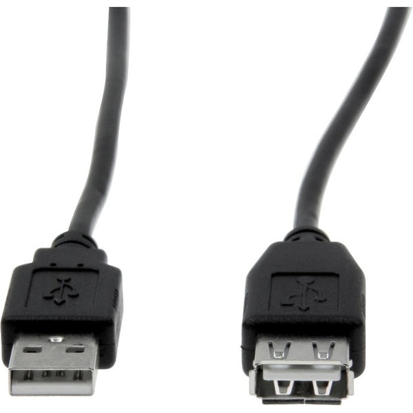Rocstor Premium 6 ft USB 2.0 Extension Cable A Male to A Female - M-F - USB - 6 ft - 1 Pack - 1 x Type A Male - 1 x Type A Female -Black - USB A MALE TO A FEMALE CABLE