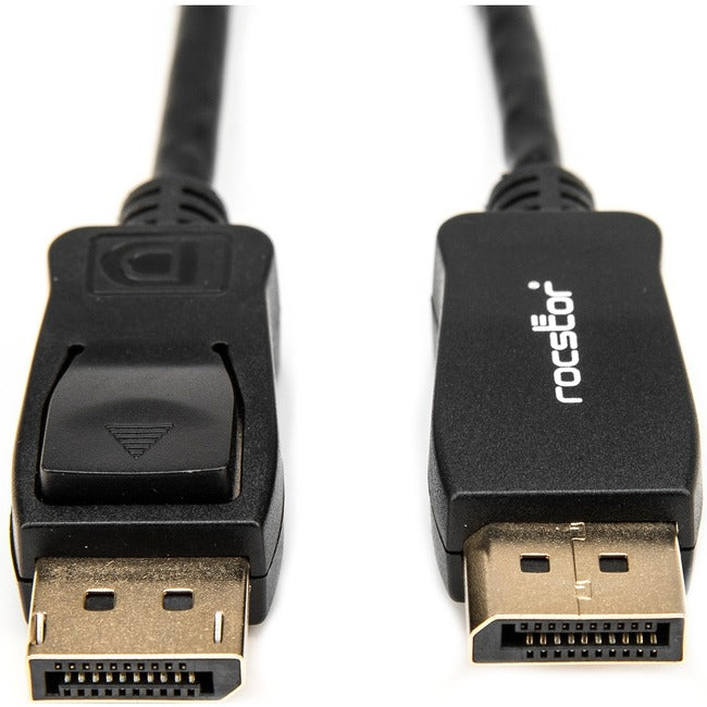 Rocstor Premium 15ft - 5m DisplayPort 1.2 Cable M-M - DisplayPort 4k - DisplayPort Male Digital Audio-Video - 15ft - Black- DP TO DP Cable 4Kx2K