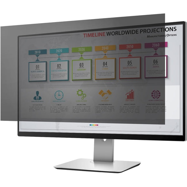 Rocstor PrivacyView™ Premium Privacy Filter for 19 Standard Monitor - For 19" Monitor-Display - 5:4 Aspect Ratio - Glossy - Matte - Unframed - TAA Compliant - Black - For 19"LCD Monitor - 5:4 - Yes - TAA Compliant"