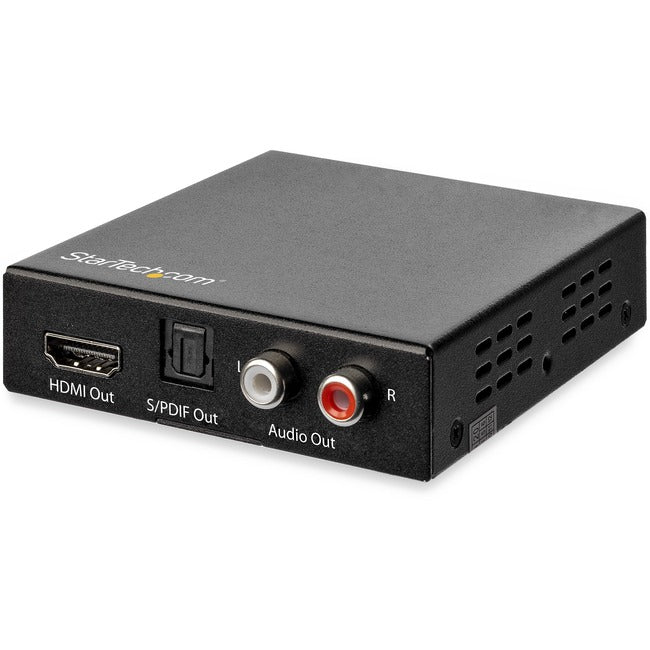 Startech 4k Hdmi Audio Extractor Separates Audio From Hdmi Signal For Output To Digital O
