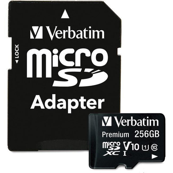 Verbatim Premium 256 GB Class 10-UHS-I (U1) microSDXC - American Tech Depot