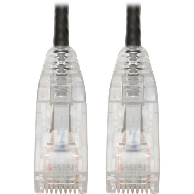 Tripp Lite Cat6 UTP Patch Cable (RJ45) - M-M, Gigabit, Snagless, Molded, Slim, Black, 8 in - American Tech Depot
