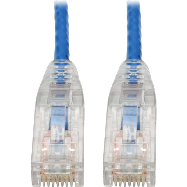 Tripp Lite Cat6 UTP Patch Cable (RJ45) - M-M, Gigabit, Snagless, Molded, Slim, Blue, 8 in. - American Tech Depot