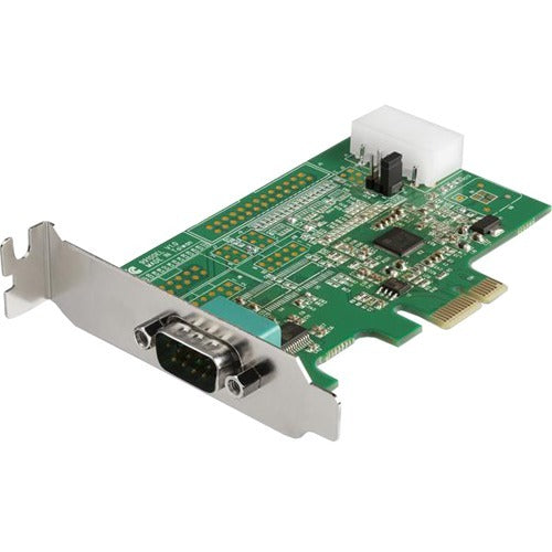 StarTech.com 1-port PCI Express RS232 Serial Adapter Card - PCIe Serial DB9 Controller Card 16950 UART - Low Profile - Windows macOS Linux - American Tech Depot