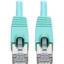Tripp Lite Cat6a Snagless Shielded STP Patch Cable 10G, PoE, Aqua M-M 7ft - American Tech Depot