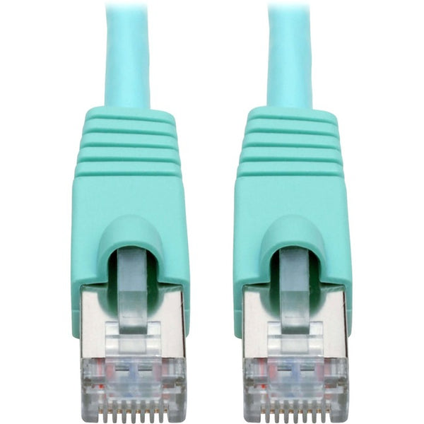 Tripp Lite Cat6a Snagless Shielded STP Patch Cable 10G, PoE, Aqua M-M 7ft - American Tech Depot