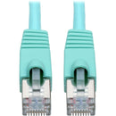 Tripp Lite Cat6a Snagless Shielded STP Patch Cable 10G, PoE, Aqua M-M 10ft - American Tech Depot