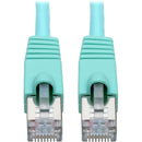 Tripp Lite Cat6a Snagless Shielded STP Patch Cable 10G, PoE, Aqua M-M 14ft - American Tech Depot