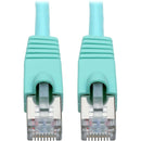 Tripp Lite Cat6a Snagless Shielded STP Patch Cable 10G, PoE, Aqua M-M 20ft - American Tech Depot
