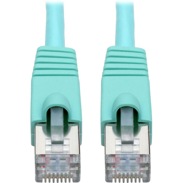 Tripp Lite Cat6a Snagless Shielded STP Patch Cable 10G, PoE, Aqua M-M 20ft - American Tech Depot