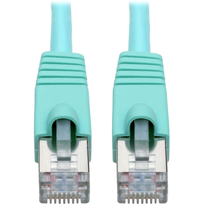 Tripp Lite Cat6a Snagless Shielded STP Patch Cable 10G, PoE, Aqua M-M 20ft - American Tech Depot