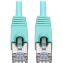 Tripp Lite Cat6a Snagless Shielded STP Patch Cable 10G, PoE, Aqua M-M 30ft - American Tech Depot