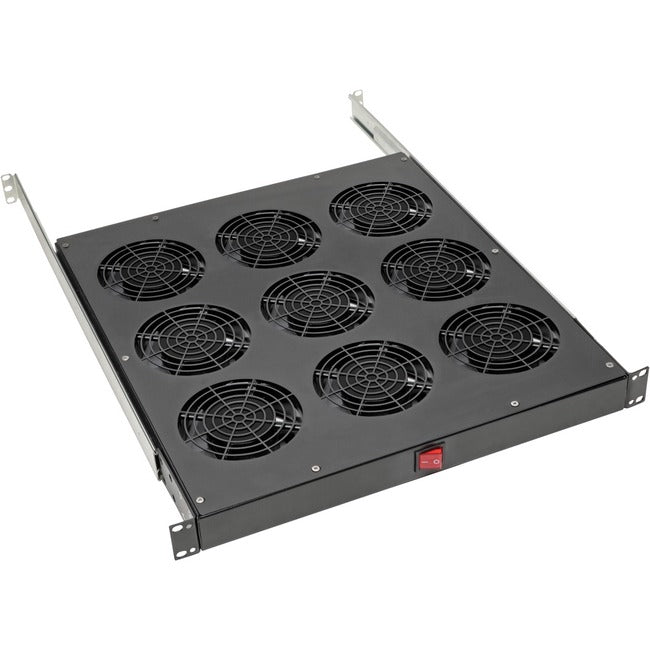 Tripp Lite Fan Tray for 19in Racks, 9 120V Fans 576 CFM C14 Inlet 1URM - American Tech Depot