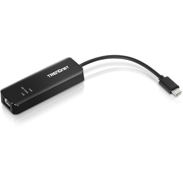 TRENDnet USB-C 3.1 To 2.5GBase-T Ethernet Adapter, IEEE 802.3bz 2.5GBASE-T Compliant, Supports Up to 2.5Gbps connection Speeds, Supports 802.1p (CoS) And 802.1Q (VLAN), Black, TUC-ET2G