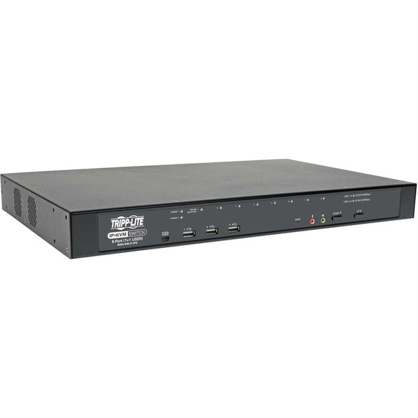 Tripp Lite Cat5 KVM Switch Over IP 8-Port w- Virtual Media 2 Users 1URM TAA - American Tech Depot