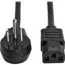 Tripp Lite Computer Power Cord Right-Angle 5-15P to C13 10A 125V 18AWG 6ft - American Tech Depot