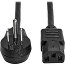 Tripp Lite Computer Power Cord Right-Angle 5-15P to C13 10A 125V 18AWG 10ft - American Tech Depot